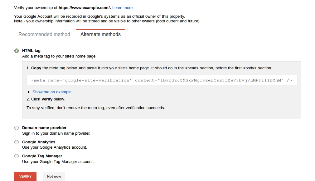 A screen shot showing a Google verification code.