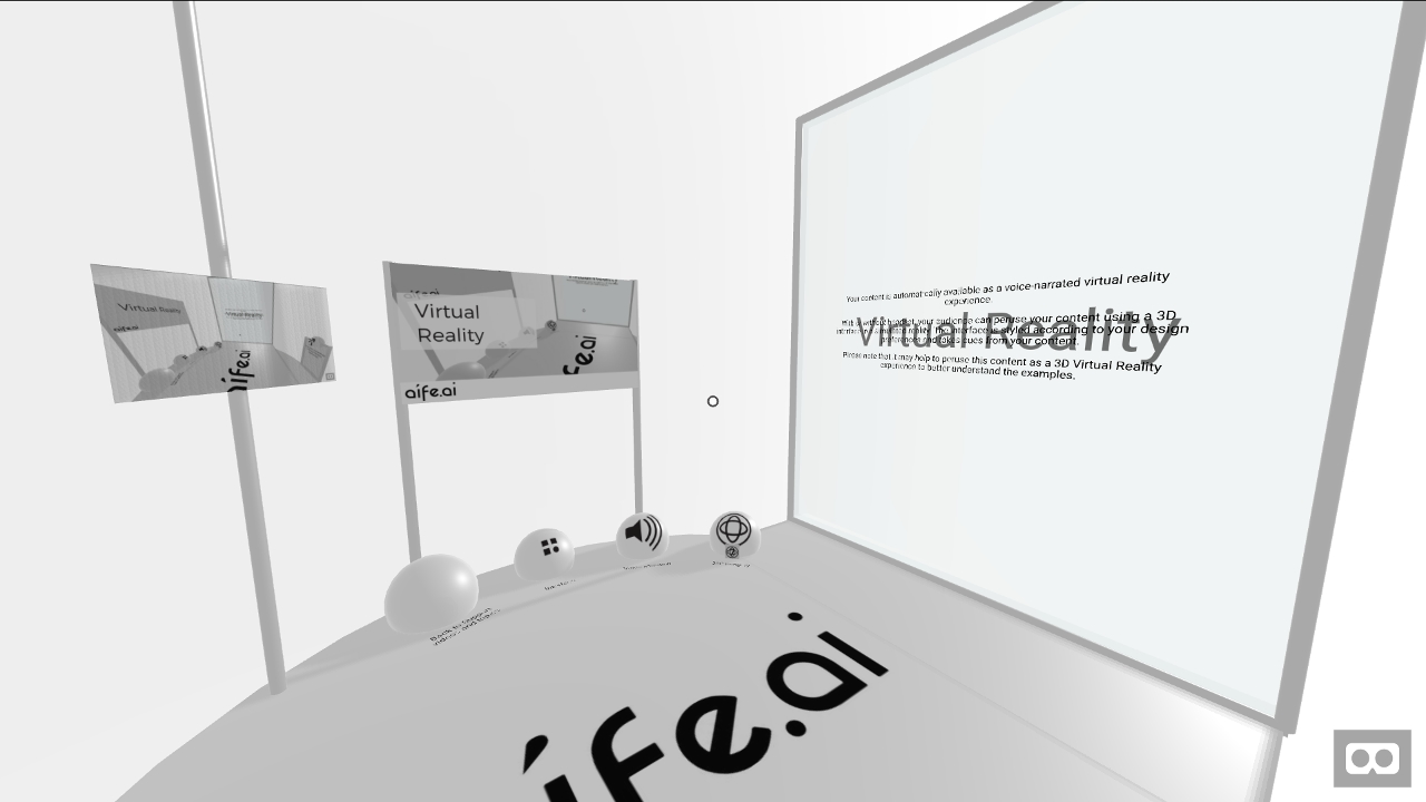 2D image of a Virtual Reality scene