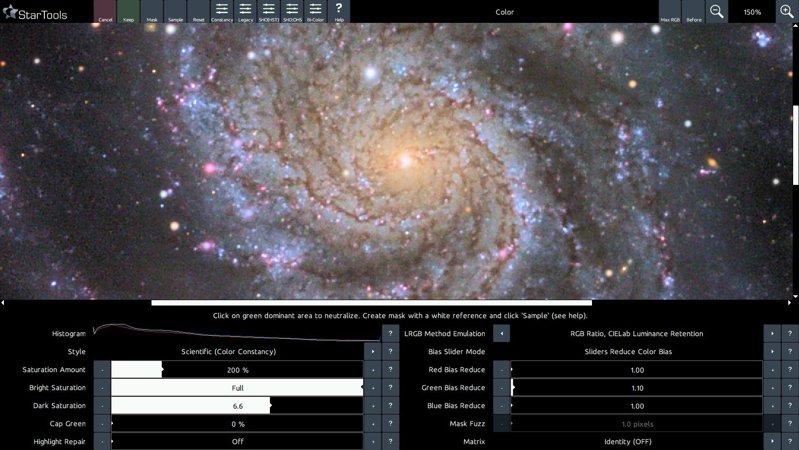 A color balanced M101.