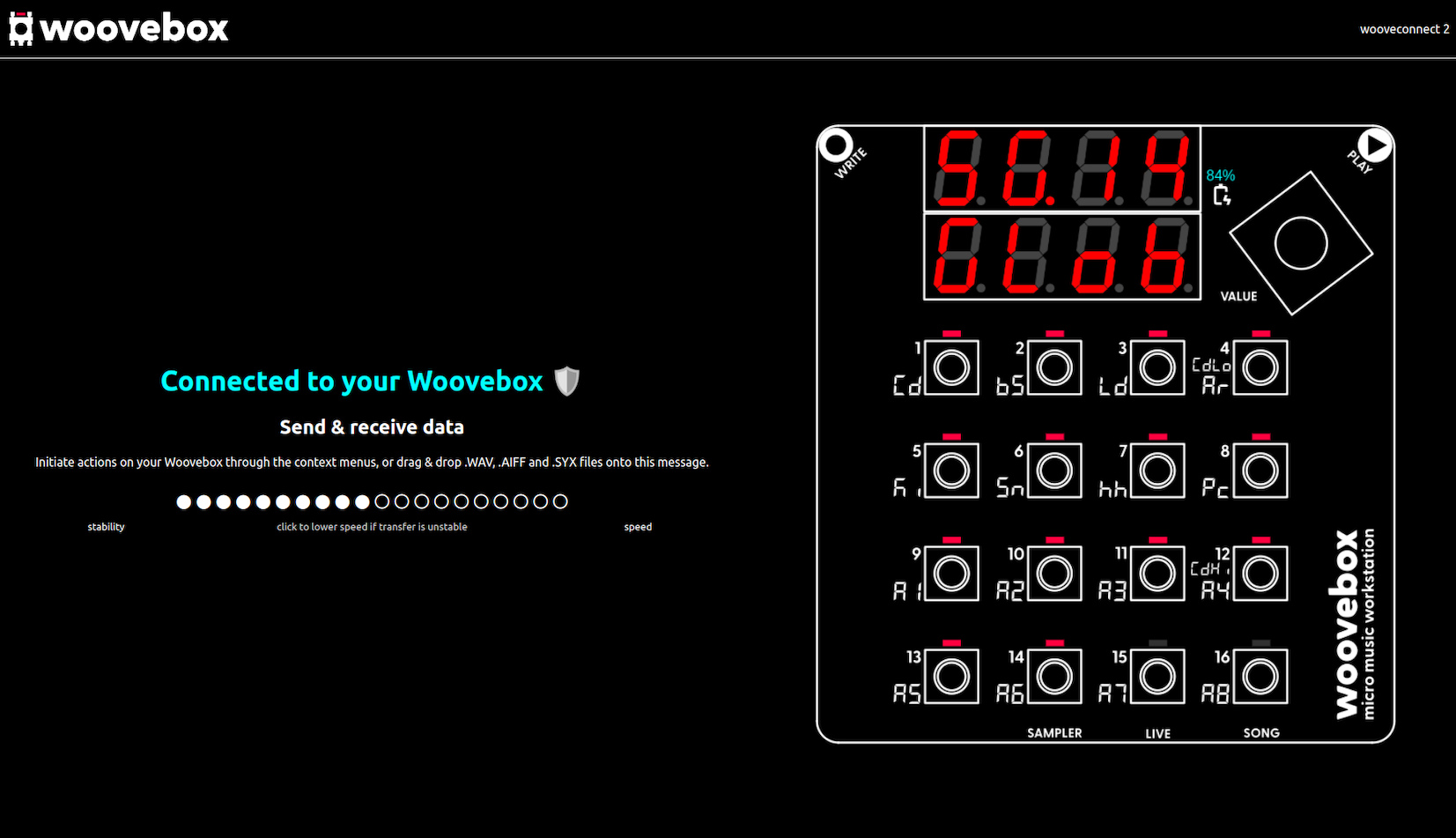 Wooveconnect interface